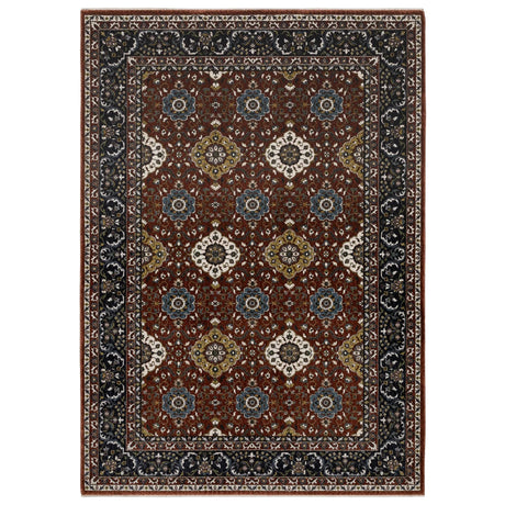 Oriental Weavers Sphinx Vivian VI04B Navy Rugs - main flat
