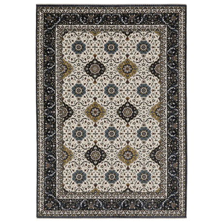 Oriental Weavers Sphinx Vivian VI04D Navy Rugs - main flat