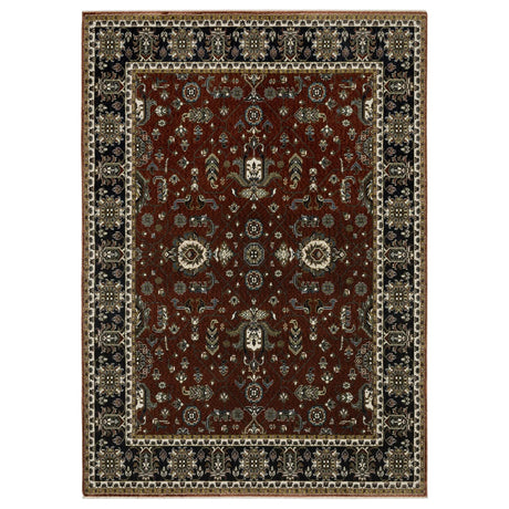 Oriental Weavers Sphinx Vivian VI05X Navy Rugs - main flat