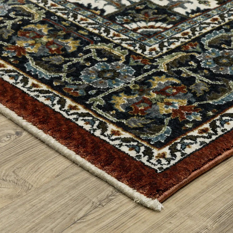 Oriental Weavers Sphinx Vivian VI06A Multi Rugs - corner detail