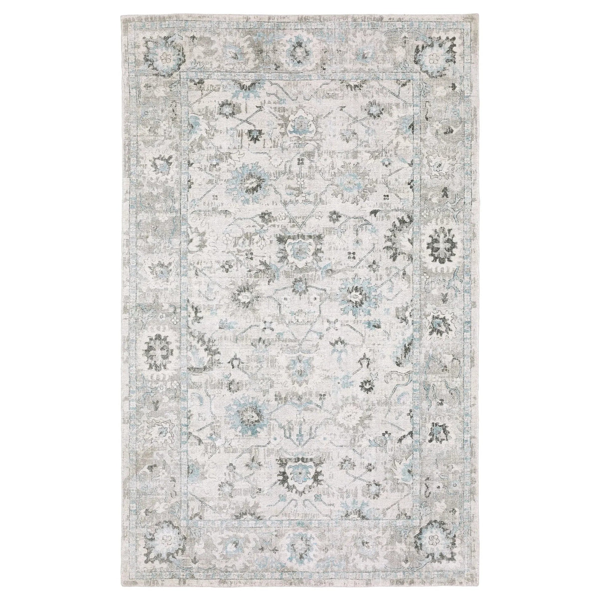 Oriental Weavers Sphinx Windham WIN04 Blue Rugs - main flat
