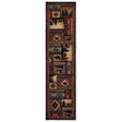 Oriental Weavers Sphinx Woodlands 1041C Black / Multi Rugs.