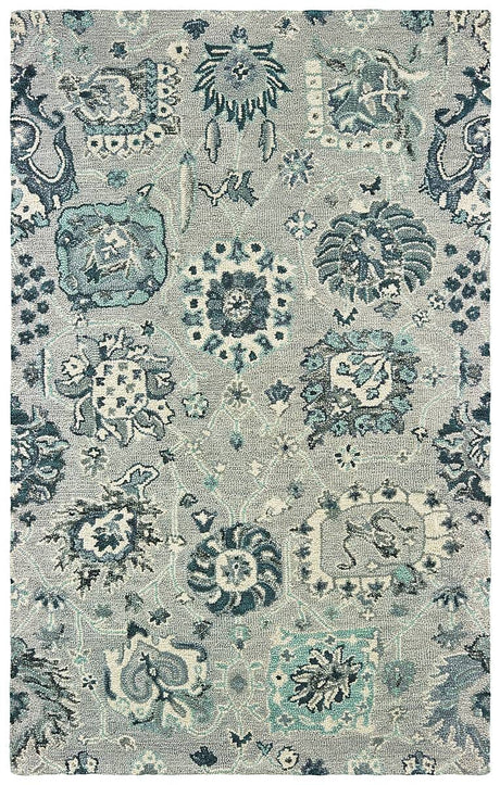 Oriental Weavers Sphinx Zahra 75508 Grey / Blue Rugs.