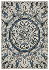 Oriental Weavers Torrey 072J1 Beige/ Blue Rug.