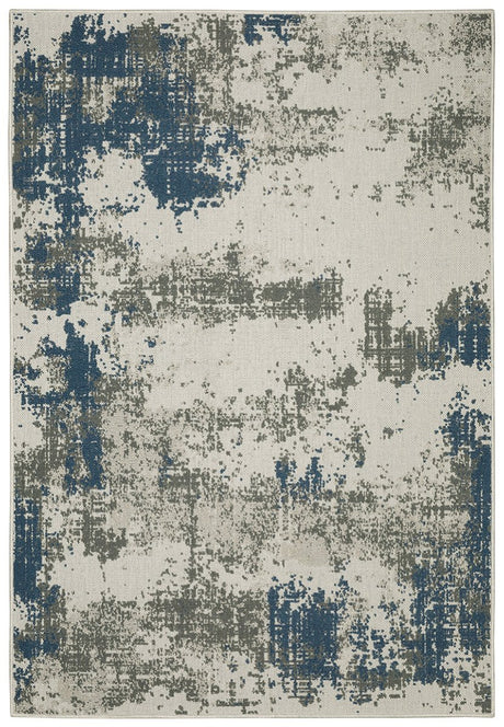 Oriental Weavers Torrey 140H1 Beige/ Blue Rug.