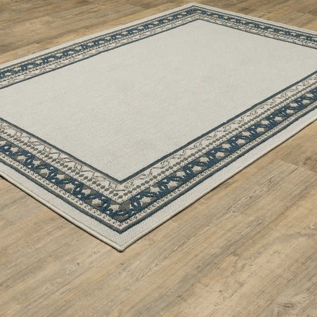 Oriental Weavers Torrey 8020W Beige/ Blue Rug.