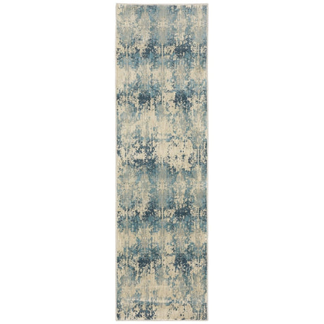 Oriental Weavers Xanadu 8020H Ivory/ Blue Rug.