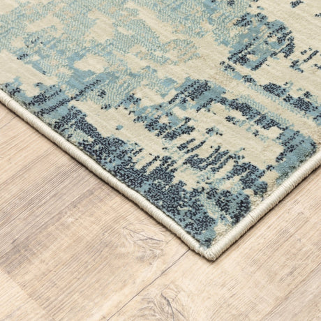 Oriental Weavers Xanadu 8020H Ivory/ Blue Rug.