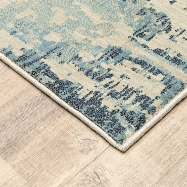 Oriental Weavers Xanadu 8020H Ivory/ Blue Rug.