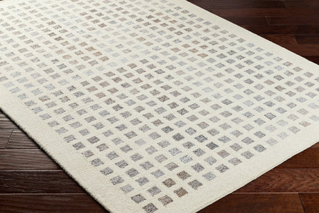 Surya Ottawa Otw-2300 Beige, Gray, Brown, Light Gray Rug.