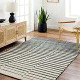 Surya Ottawa Otw-2302 Beige, Charcoal, Gray Rug.
