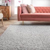 Nuloom Haisley Casual Shag Ozus01C Gray Area Rug