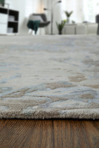 Feizy Zarah Zrh8918F Gray/Tan/Blue Area Rug