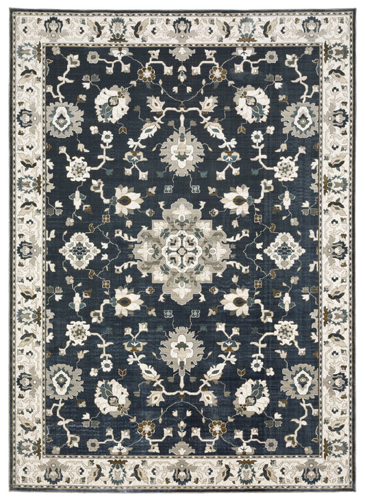 Oriental Weavers Sphinx Ellington Ell08 Blue/ Beige Area Rug