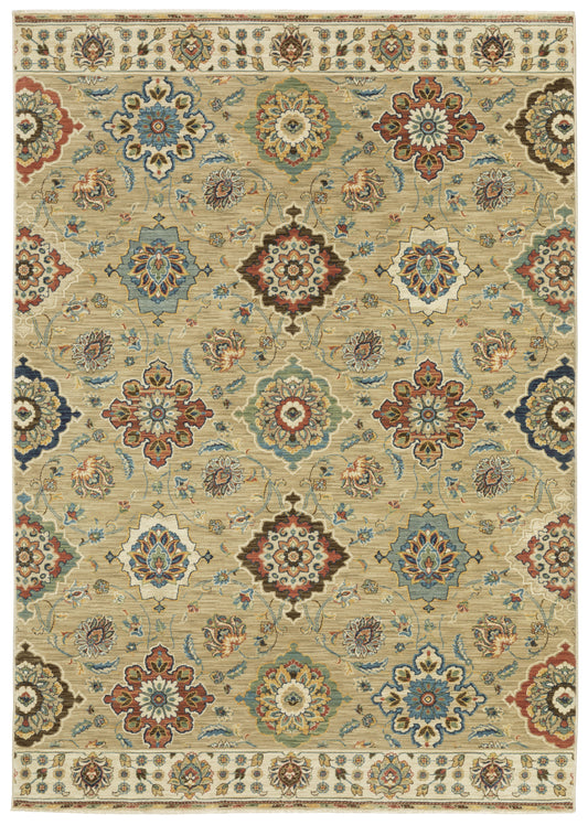 Oriental Weavers Sphinx Francesca Fr05D Beige/ Multi Area Rug