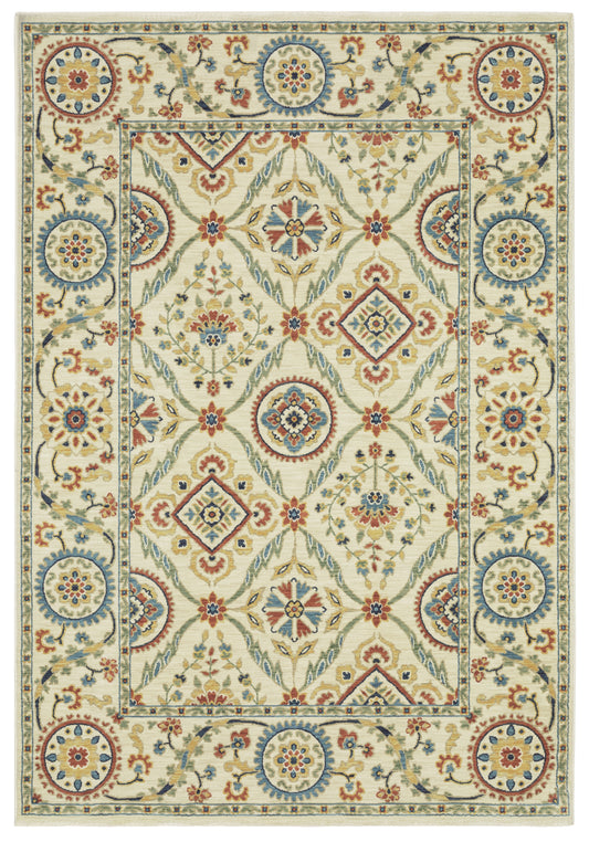 Oriental Weavers Sphinx Francesca Fr07A Ivory/ Multi Area Rug