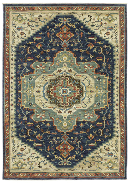 Oriental Weavers Sphinx Francesca Fr09F Blue/ Multi Area Rug