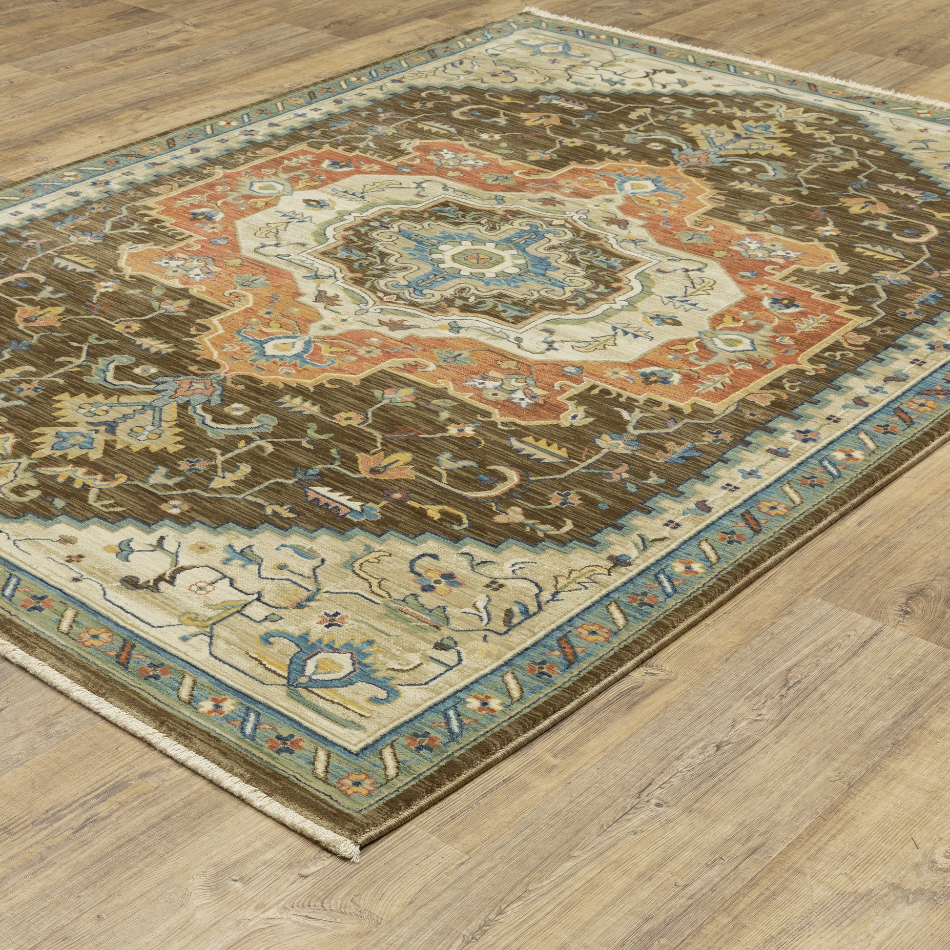 Oriental Weavers Sphinx Francesca Fr09M Brown/ Multi Area Rug