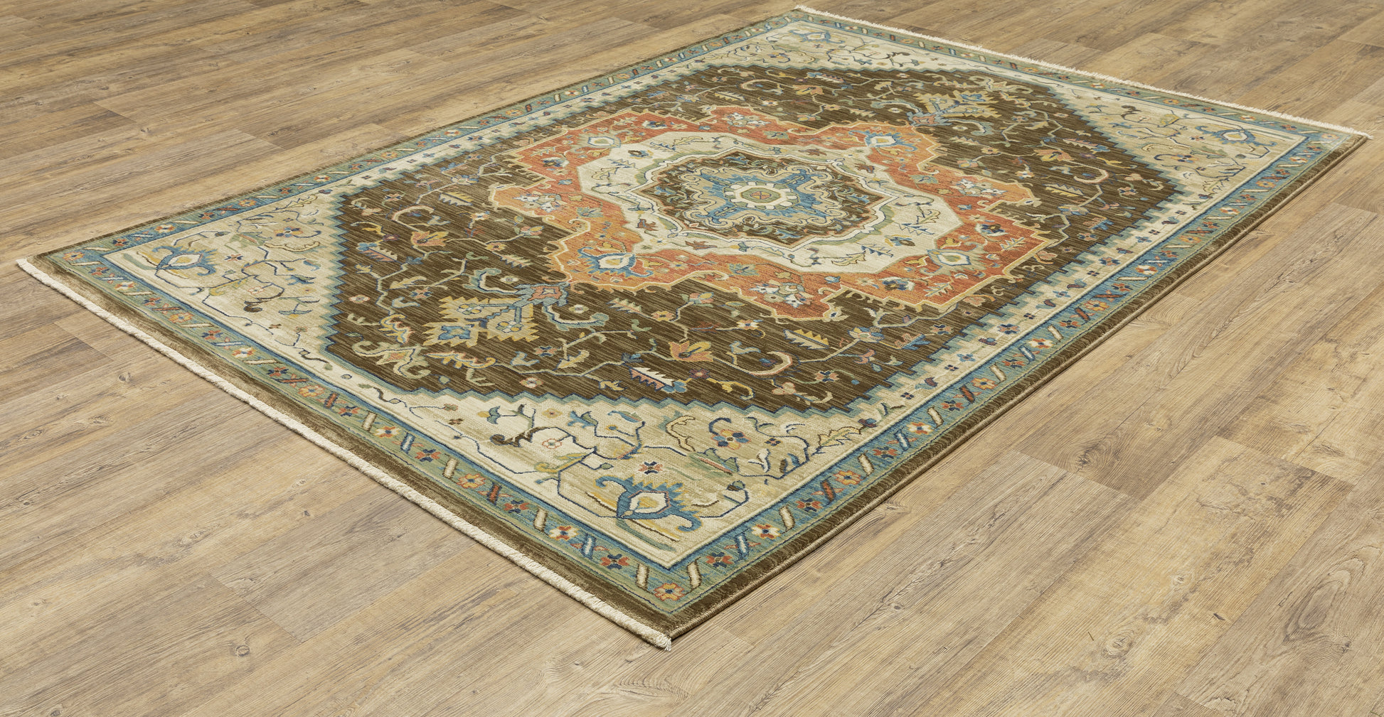 Oriental Weavers Sphinx Francesca Fr09M Brown/ Multi Area Rug