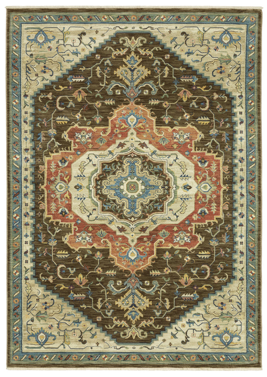 Oriental Weavers Sphinx Francesca Fr09M Brown/ Multi Area Rug