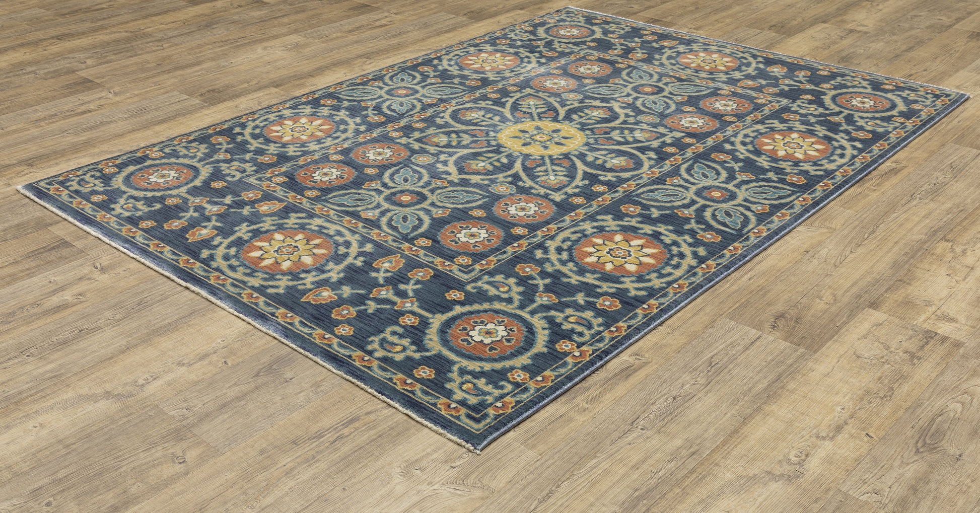 Oriental Weavers Sphinx Francesca Fr11B Blue/ Rust Area Rug