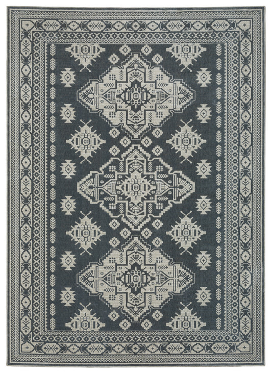 Oriental Weavers Sphinx Intrigue Int05 Blue/ Beige Area Rug