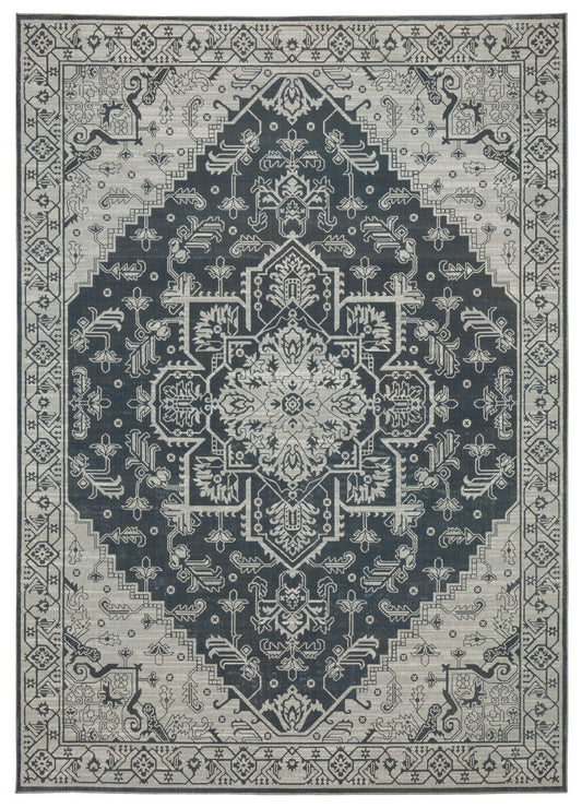 Oriental Weavers Sphinx Intrigue Int07 Blue/ Beige Area Rug