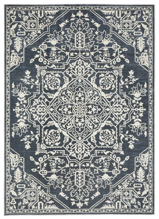 Oriental Weavers Sphinx Intrigue Int10 Blue/ Ivory Area Rug