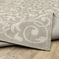 Oriental Weavers Sphinx Portofino 6649W Grey/ Ivory Area Rug