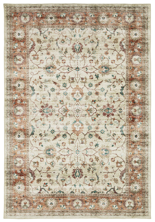 Oriental Weavers Sphinx Sumter Sum03 Ivory/ Rust Area Rug