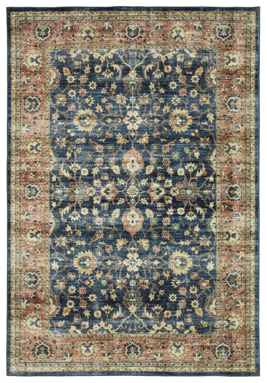 Oriental Weavers Sphinx Sumter Sum04 Blue/ Rust Area Rug