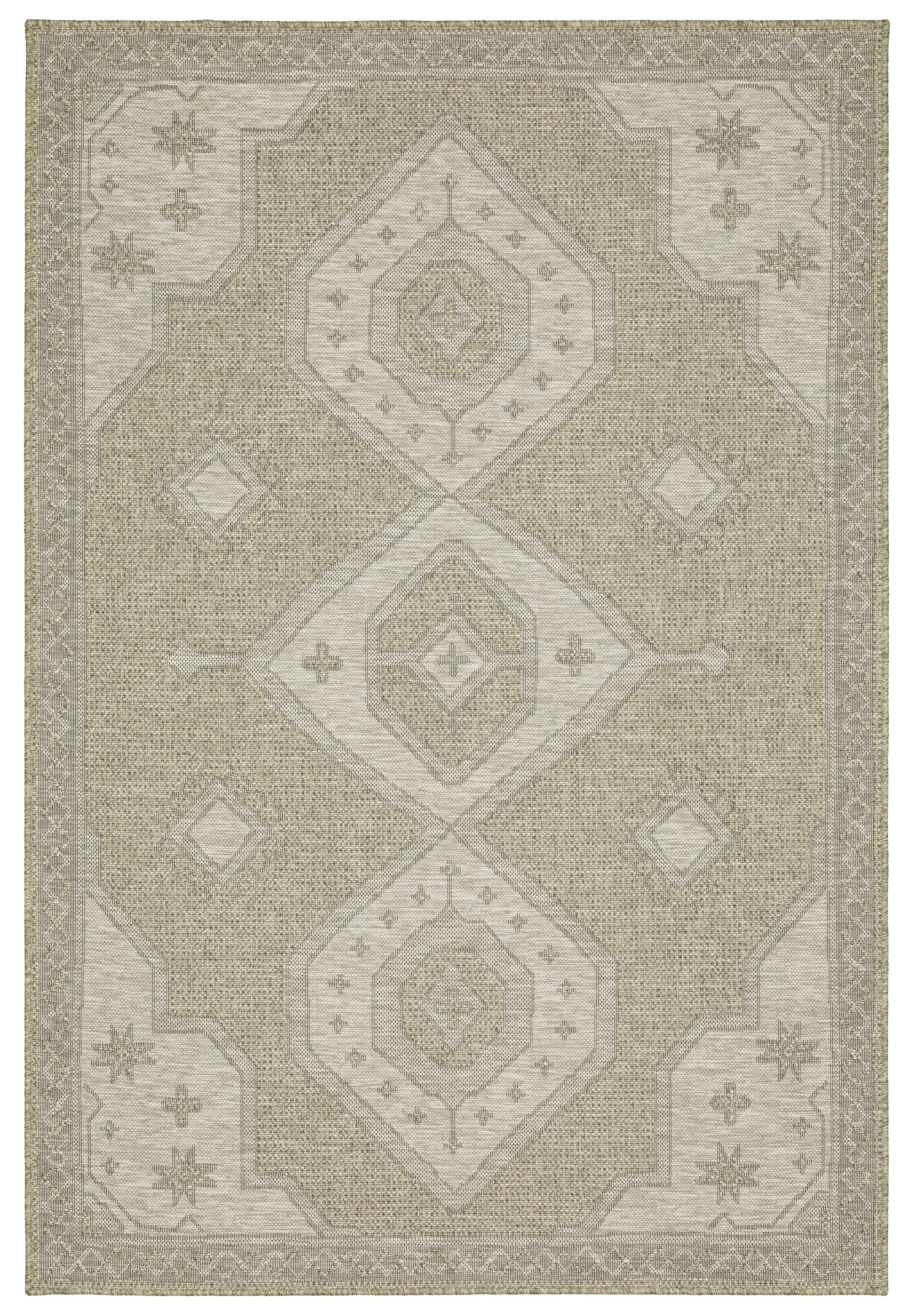 Oriental Weavers Sphinx Tortuga Tr08A Beige/ Black Area Rug