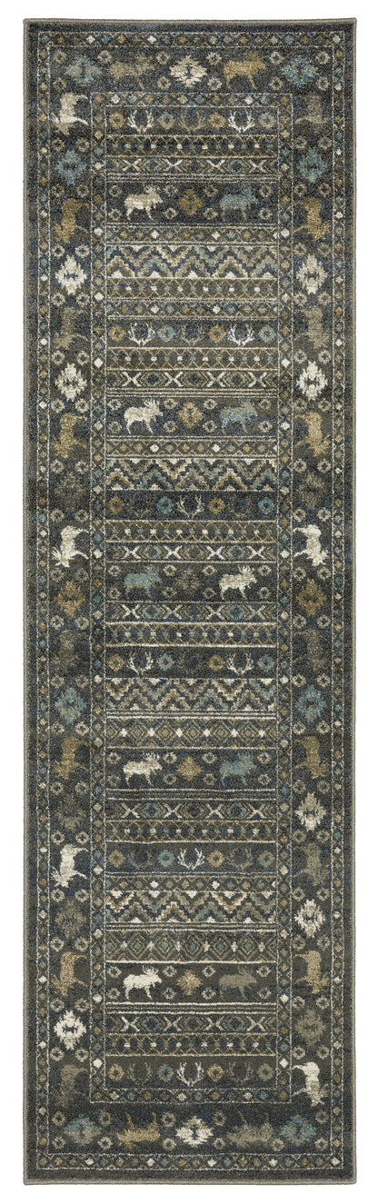 Oriental Weavers Sphinx Venice 095E8 Blue/ Gold Area Rug