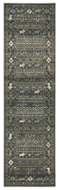 Oriental Weavers Sphinx Venice 095E8 Blue/ Gold Area Rug