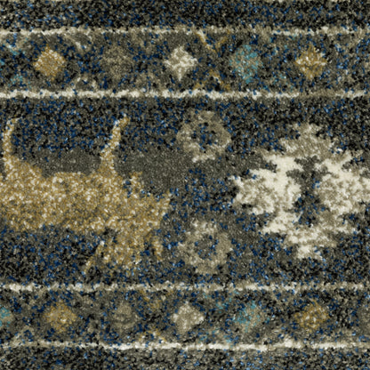 Oriental Weavers Sphinx Venice 095E8 Blue/ Gold Area Rug