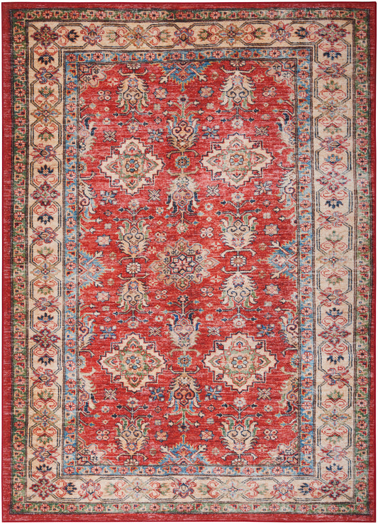 Nourison Fulton Ful01 Red Area Rug