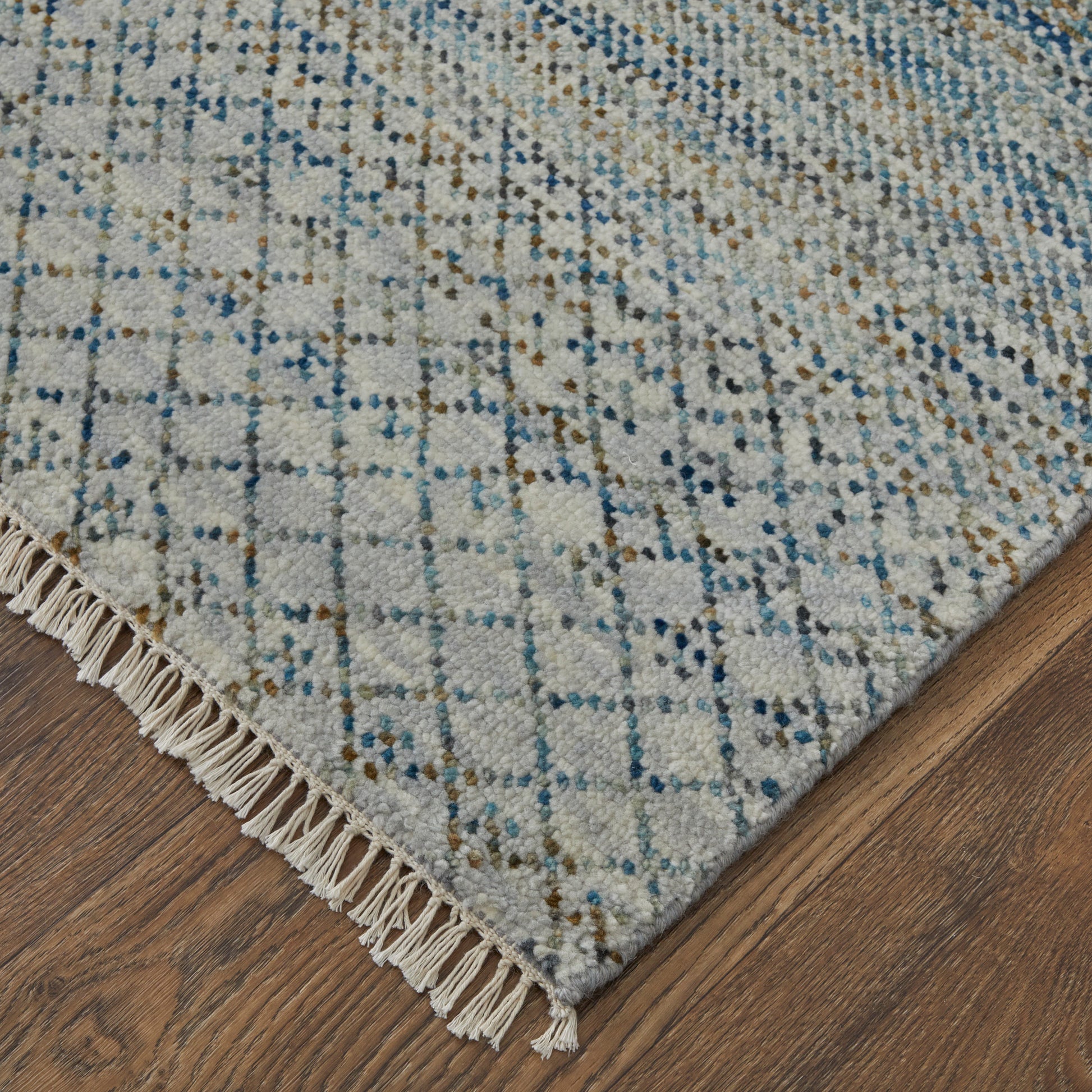 Feizy Branson Brn69Bqf Blue/Ivory/Brown Area Rug