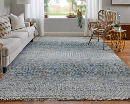 Feizy Branson Brn69Bqf Blue/Ivory/Brown Area Rug