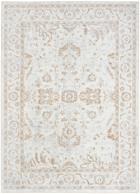 Nourison Astra Machine Washable ASW20 Machine Made Grey Rug