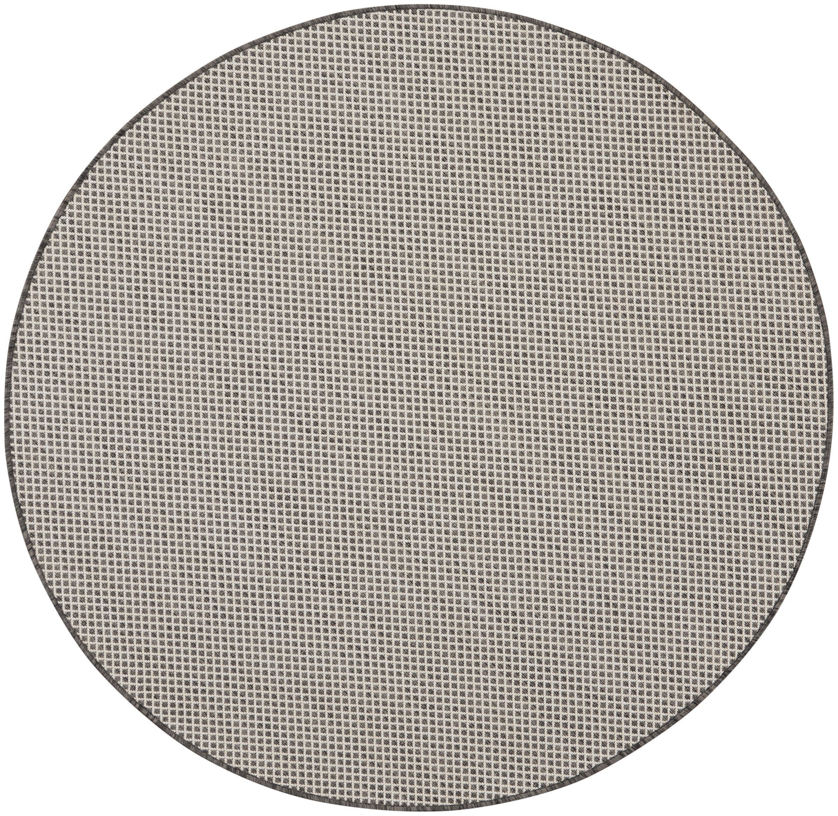 Nourison Courtyard COU01 Machine Made Ivory, Charcoal Rug