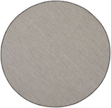 Nourison Courtyard COU01 Machine Made Ivory, Charcoal Rug