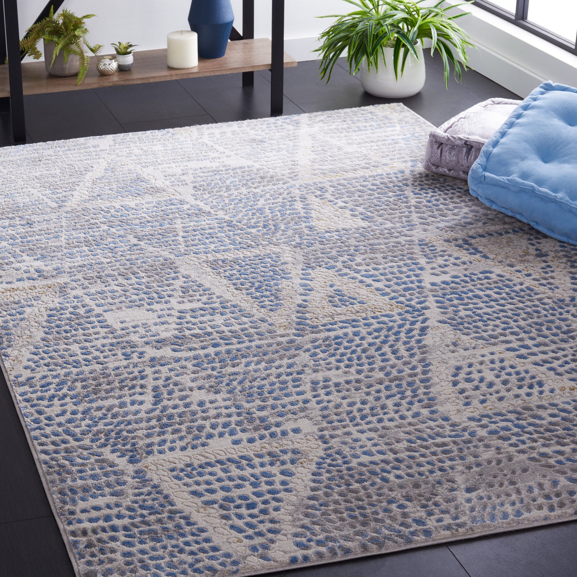 Safavieh Palma Pam318A Beige/Blue Area Rug