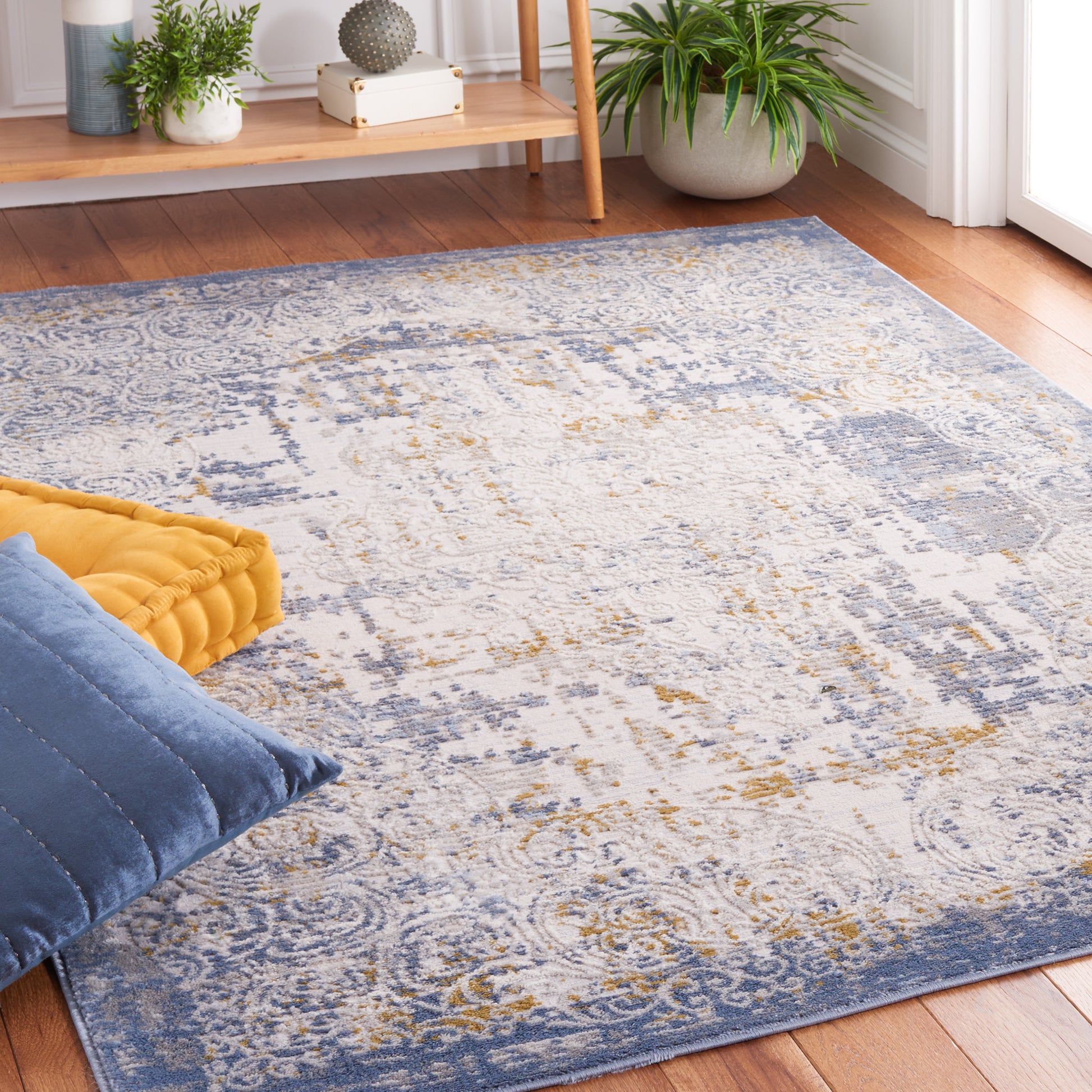 Safavieh Palma Pam322A Beige/Blue Area Rug