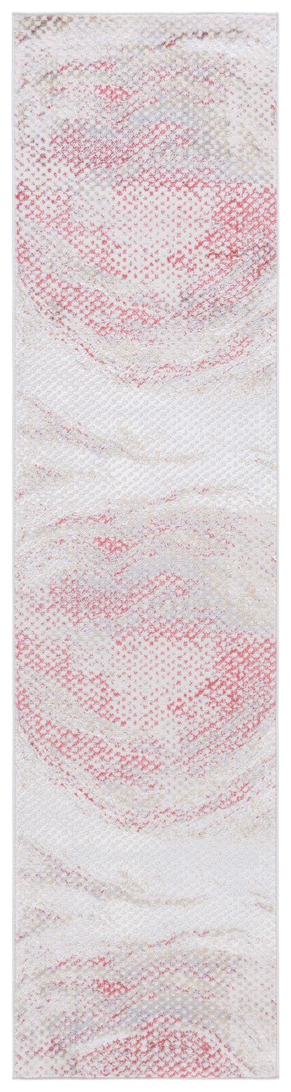 Safavieh Palma Pam324F Light Grey/Red Area Rug