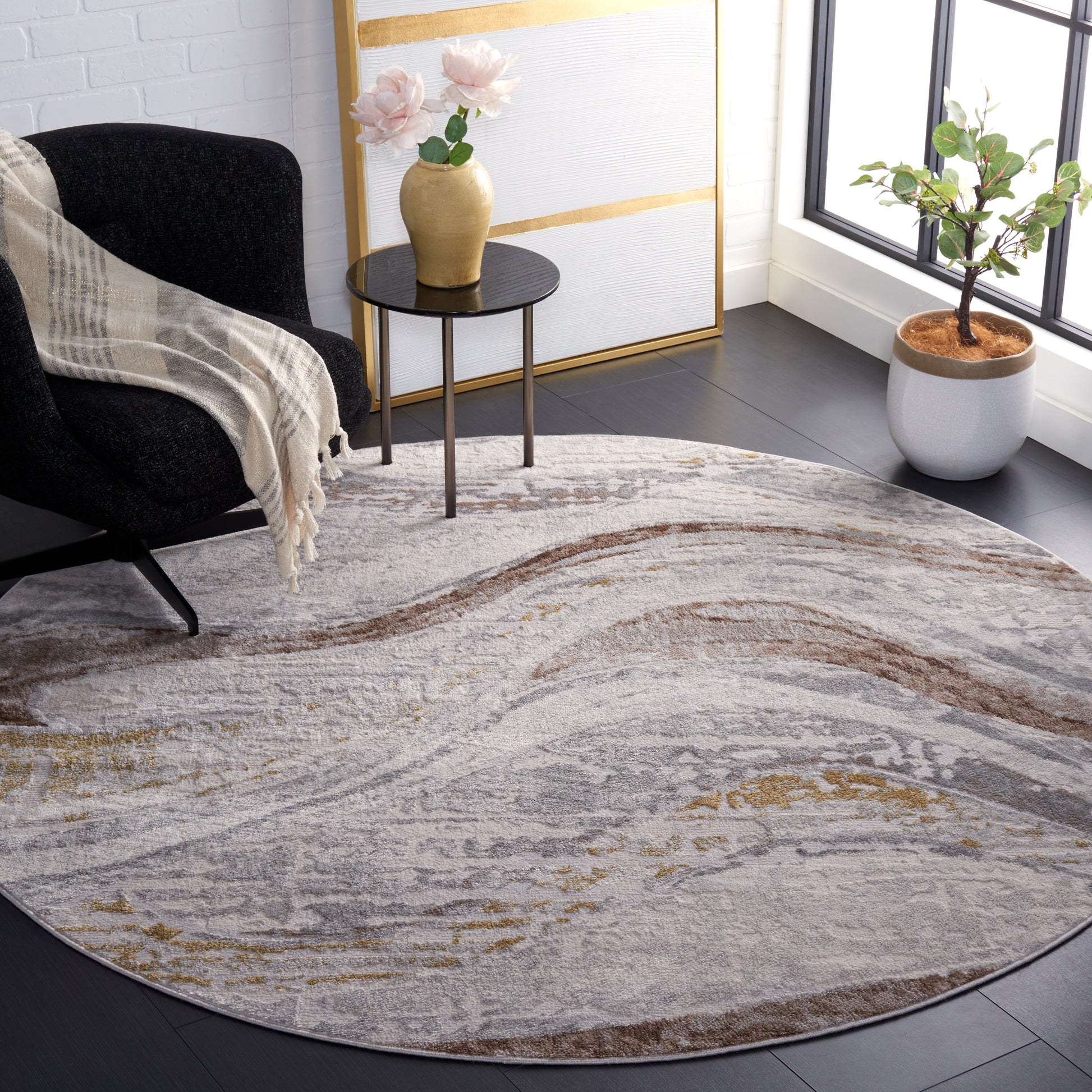 Safavieh Palma Pam334B Beige/Brown Area Rug