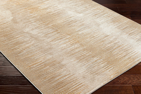 Surya Perception Pcp-2316 Tan, Metallic Gold, Light Brown Rug.