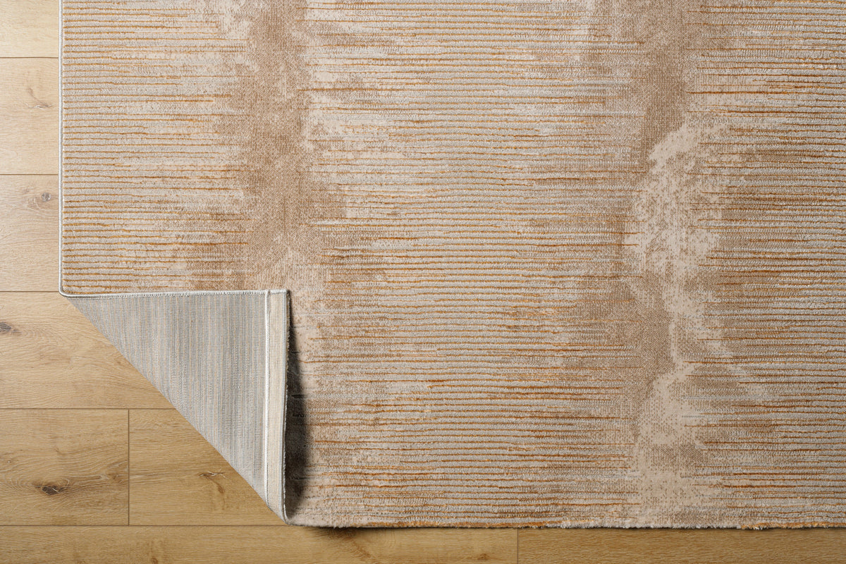 Surya Perception Pcp-2316 Tan, Metallic Gold, Light Brown Rug.