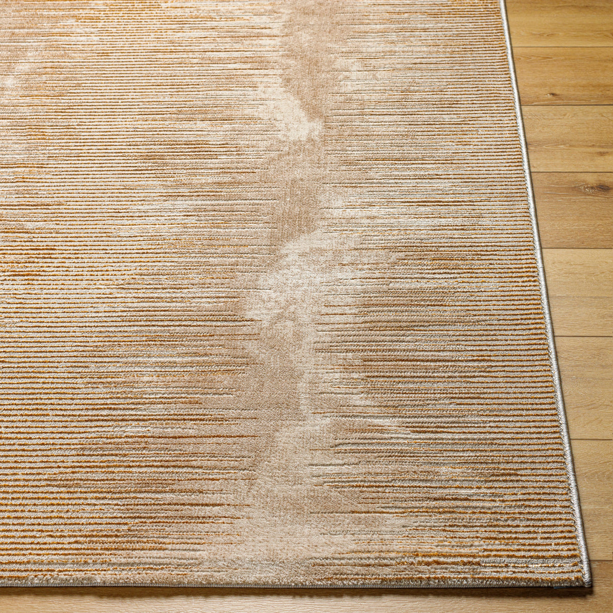 Surya Perception Pcp-2316 Tan, Metallic Gold, Light Brown Rug.