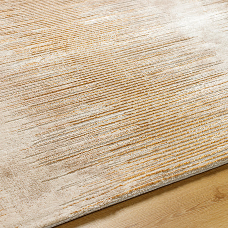 Surya Perception Pcp-2316 Tan, Metallic Gold, Light Brown Rug.