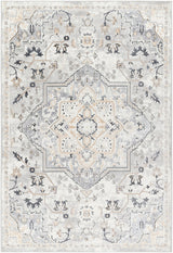 Surya Perception Pcp-2317 Ivory, Light Gray, Beige, Cream, Gray, Charcoal Rug.